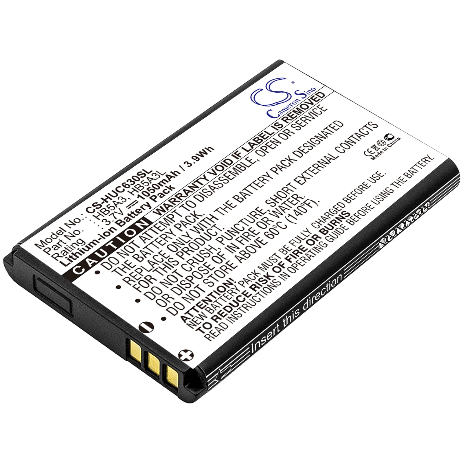 Batteri til Huawei C6300 - 1.050 mAh