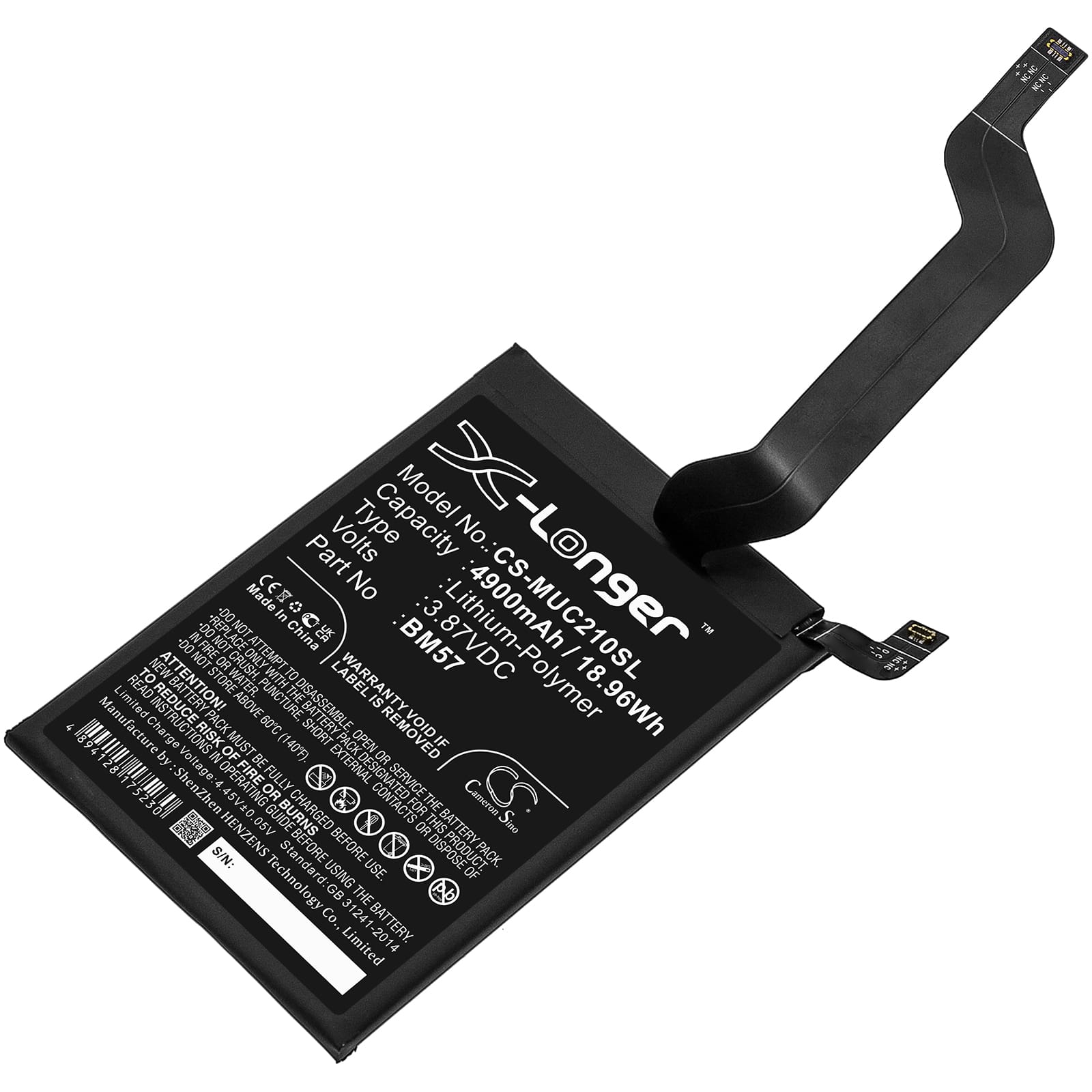 Batteri til Xiaomi Redmi Note 10 Pro mfl - 4.900 mAh
