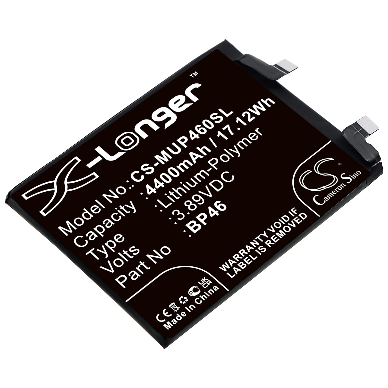 Batteri til Xiaomi 12 mfl - 4.400 mAh