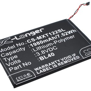 Batteri til Motorola Moto E mfl - 1.980 mAh