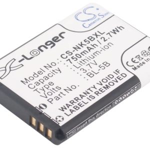 Batteri til Nokia 3220 mfl - 750 mAh