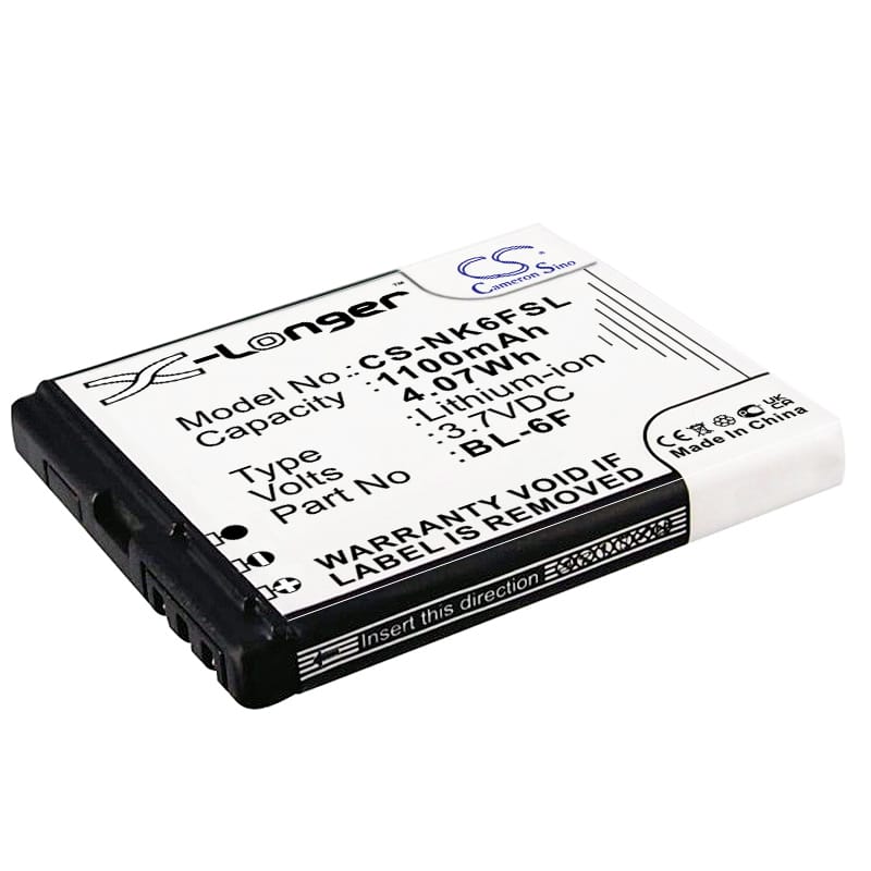 Batteri til Nokia N95 8 GB - 1.100 mAh