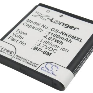 Batteri til Nokia 3250 mfl - 970 mAh