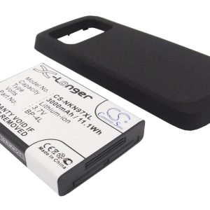 Batteri til Nokia N97 - 3.000 mAh - Svart