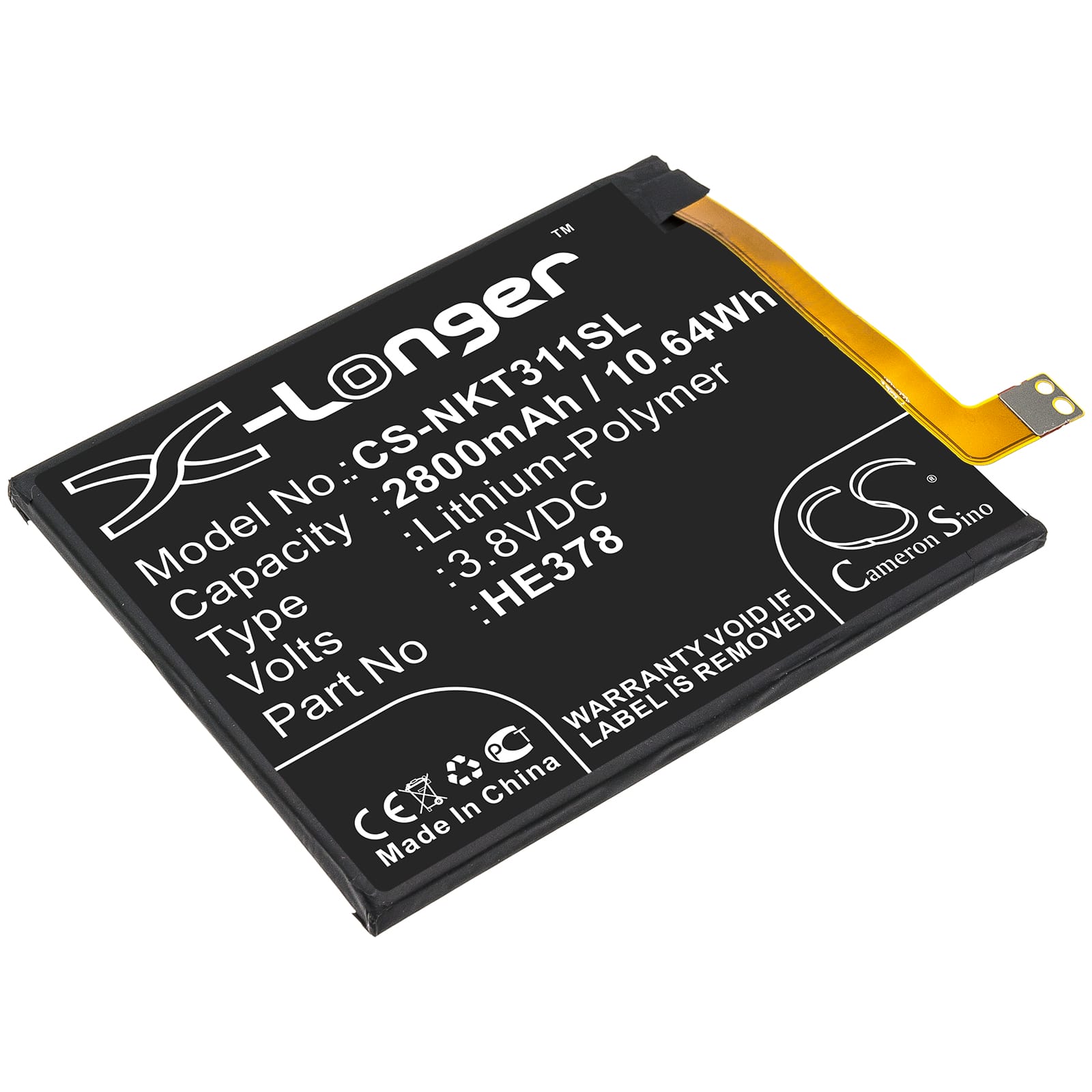 Batteri til Nokia 3.1A mfl - 2.800 mAh