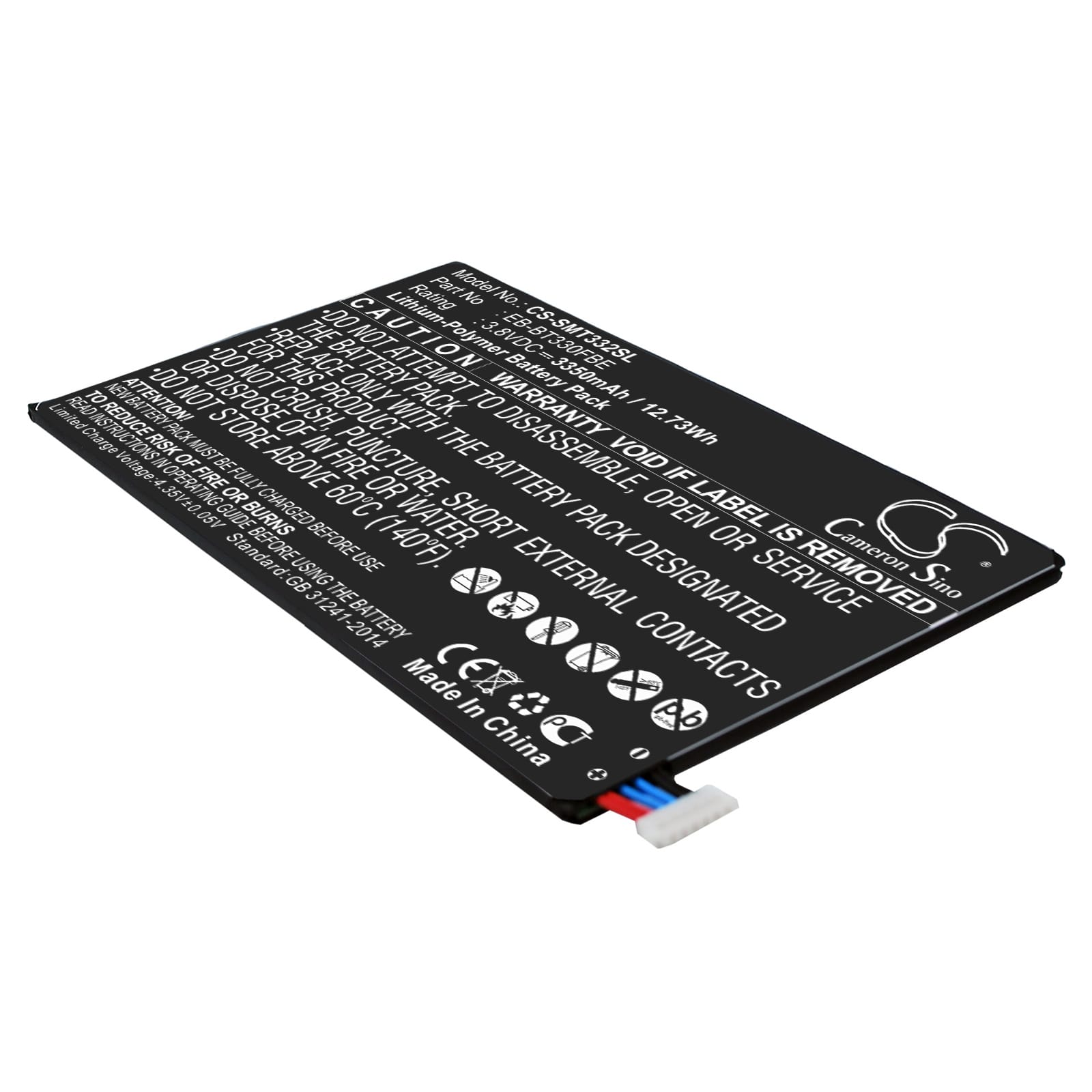 Batteri til Samsung Galaxy Tab4 8.0 3G mfl - 4.450 mAh
