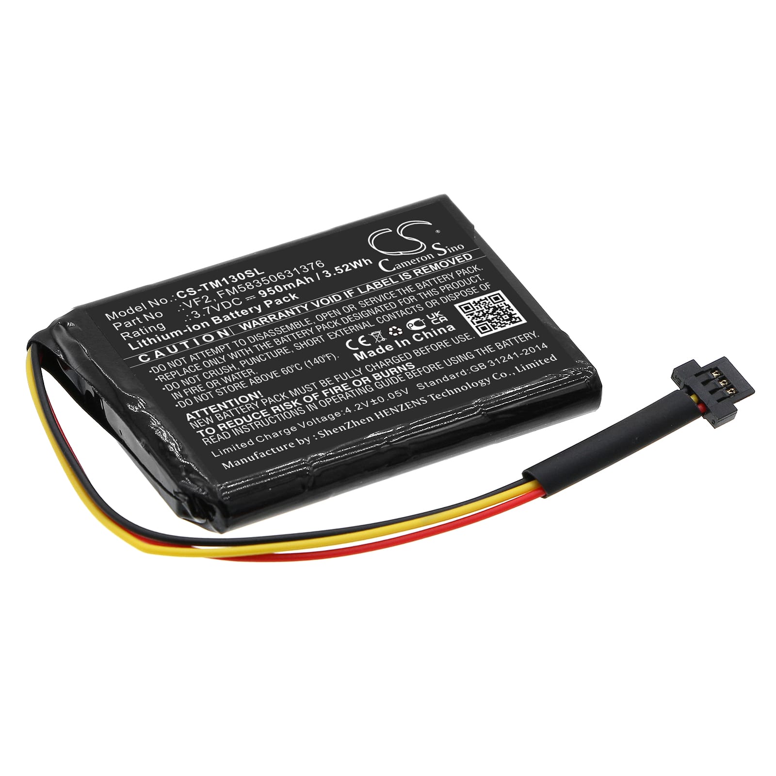 Batteri til TomTom One 125/ One 130