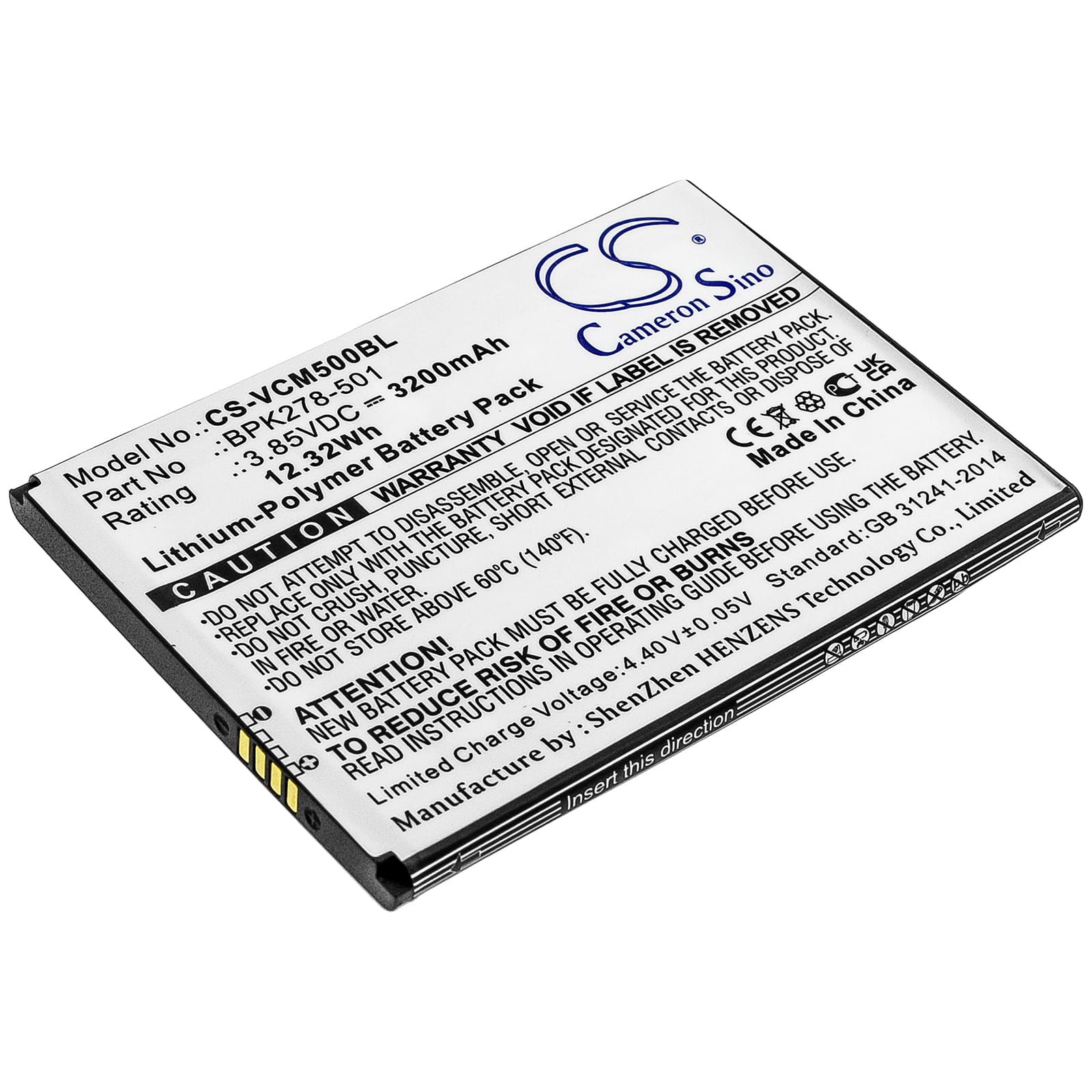 Batteri til Verifone CM5 - 3.200 mAh