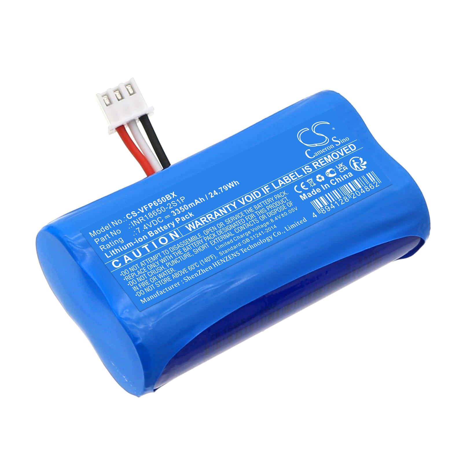 Batteri til VeriFone T650p - 3.350 mAh