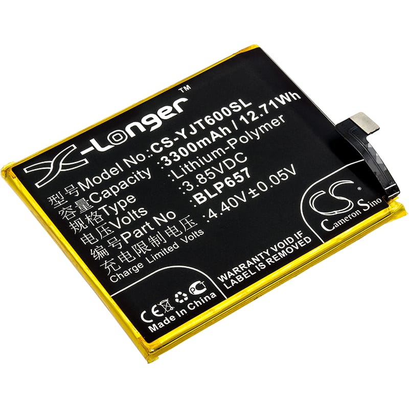 Batteri til Oneplus 6 mfl - 3.300 mAh