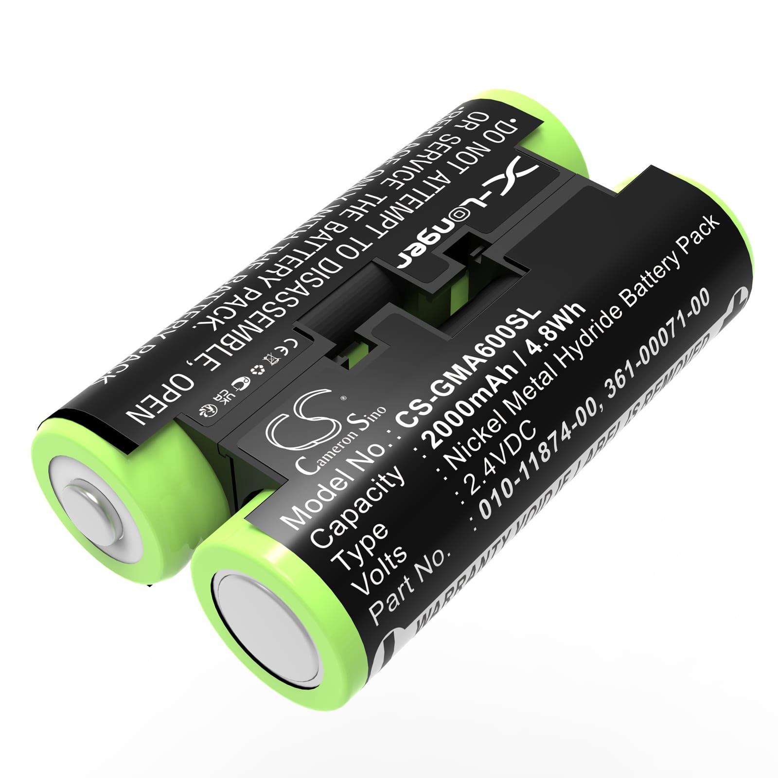 Batteri til Garmin Striker 4 Fishfinder mfl - 2.000 mAh