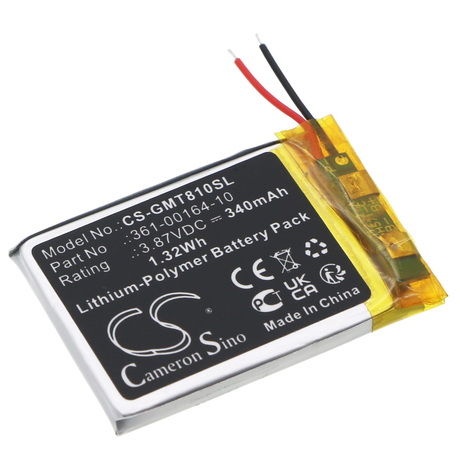 Batteri til Garmin Instinct Solar mfl - 340 mAh