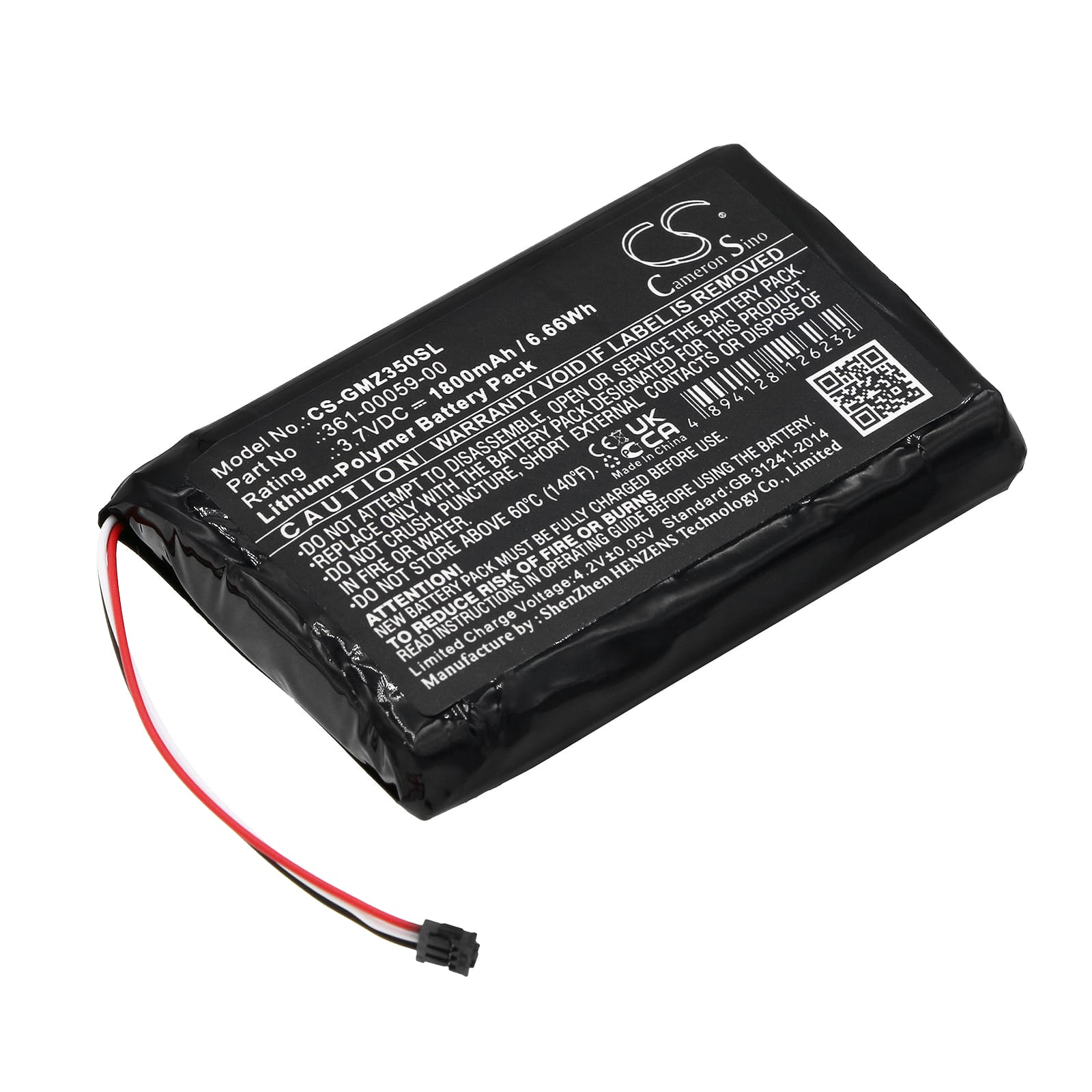 Batteri til Garmin ZUMO 340LM mfl - 1.800 mAh