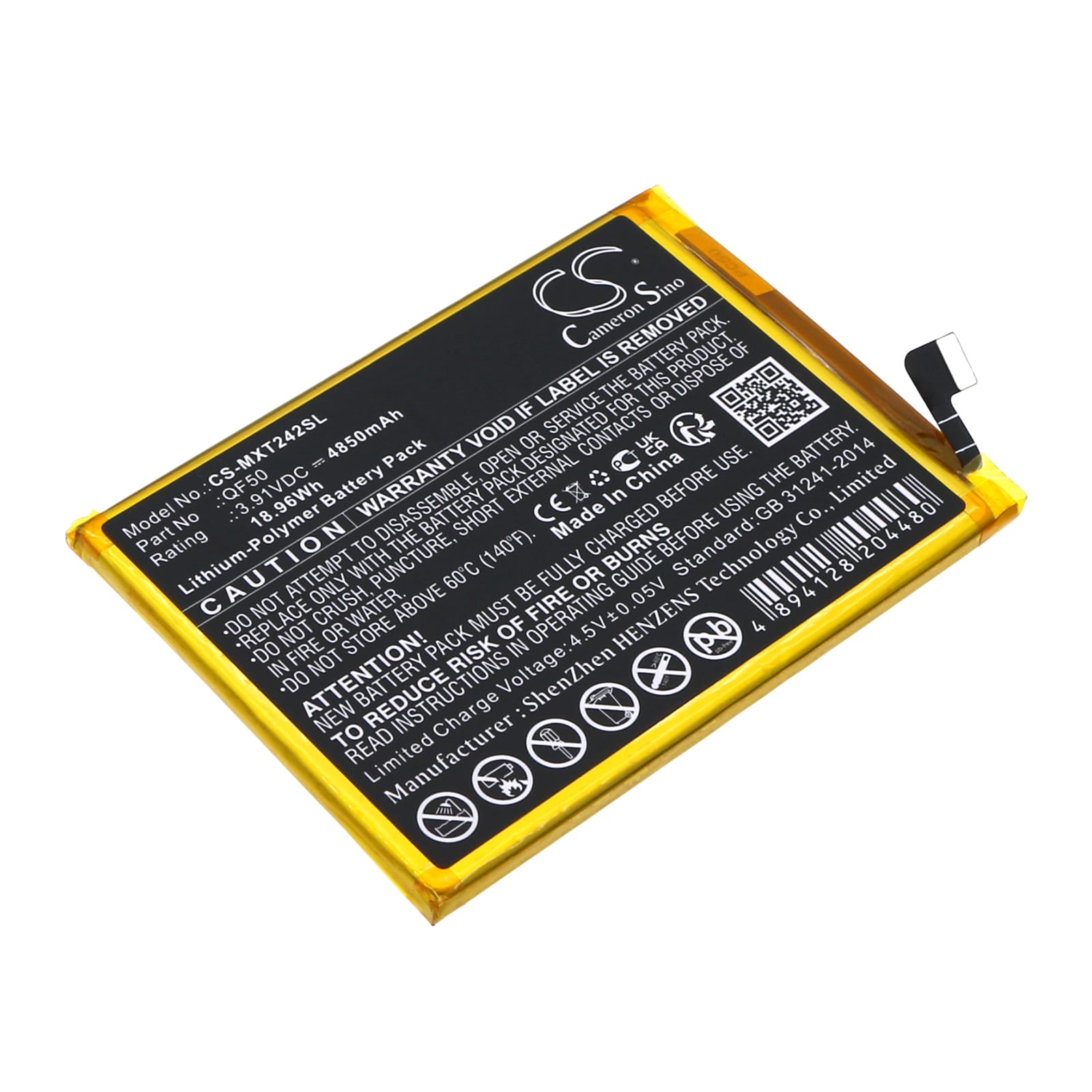 Batteri til Motorola Moto G04 mfl - 4.850 mAh