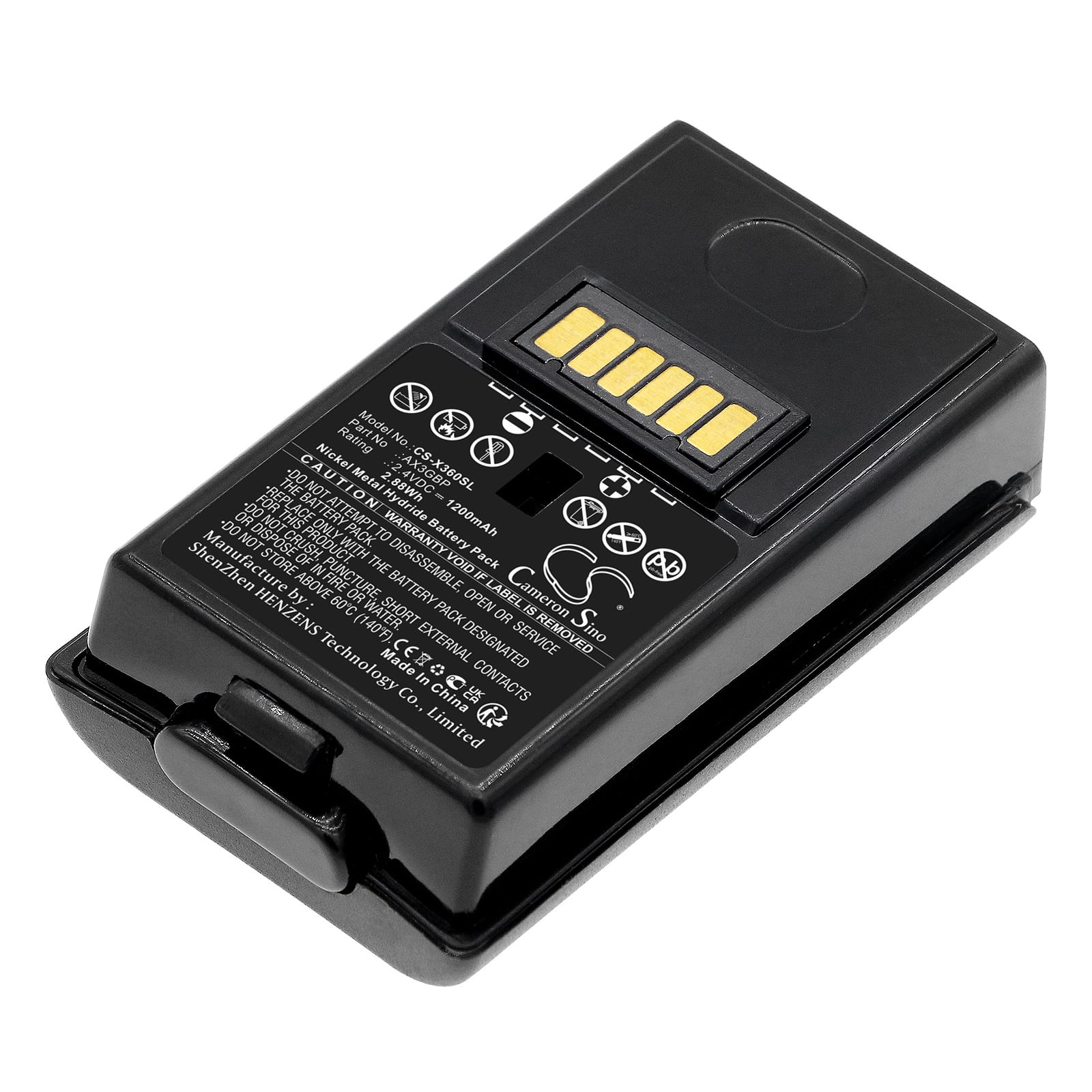Batteri til Xbox X360 - 1.200 mAh