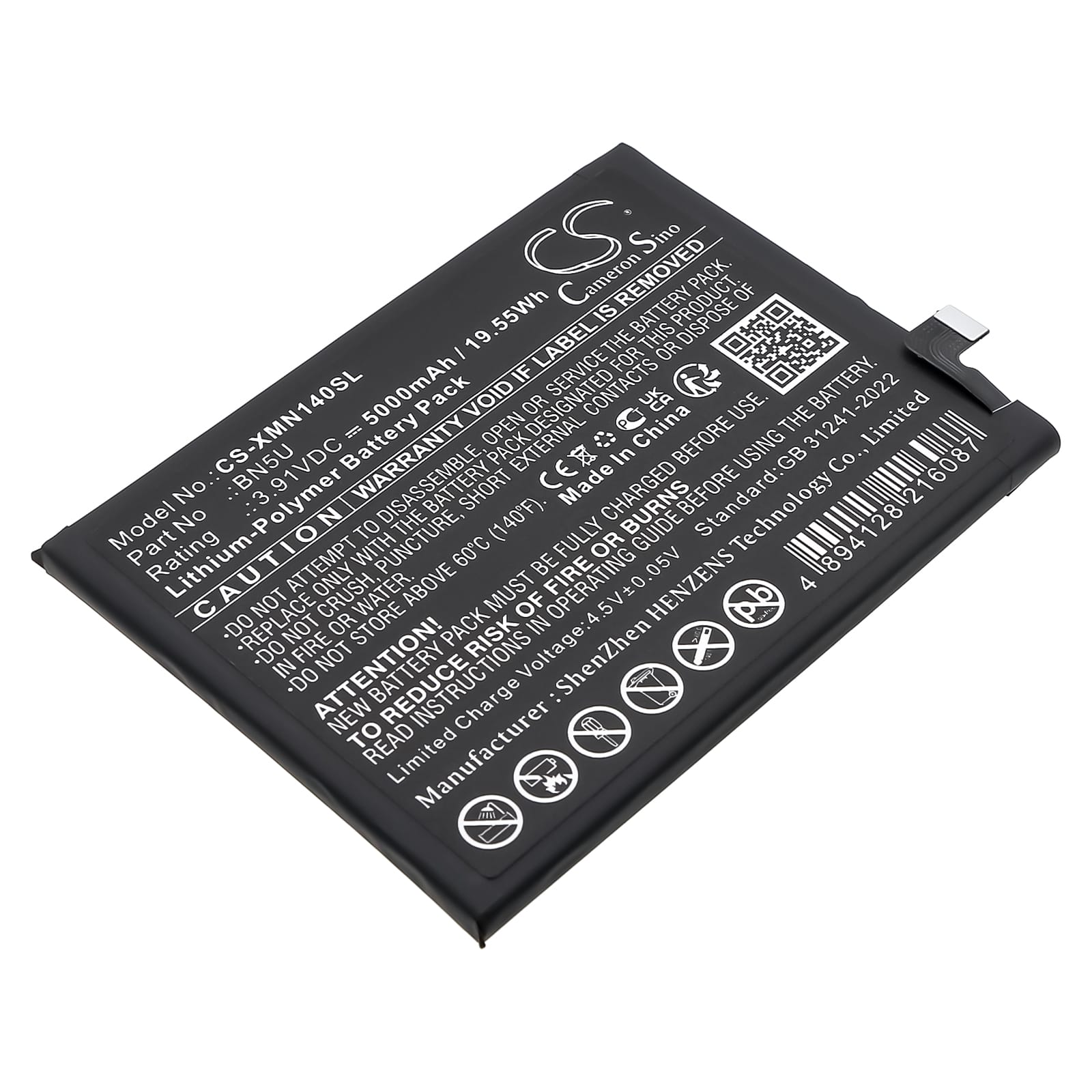 Batteri til Xiaomi Redmi Note 14 5G mfl - 5.000 mAh