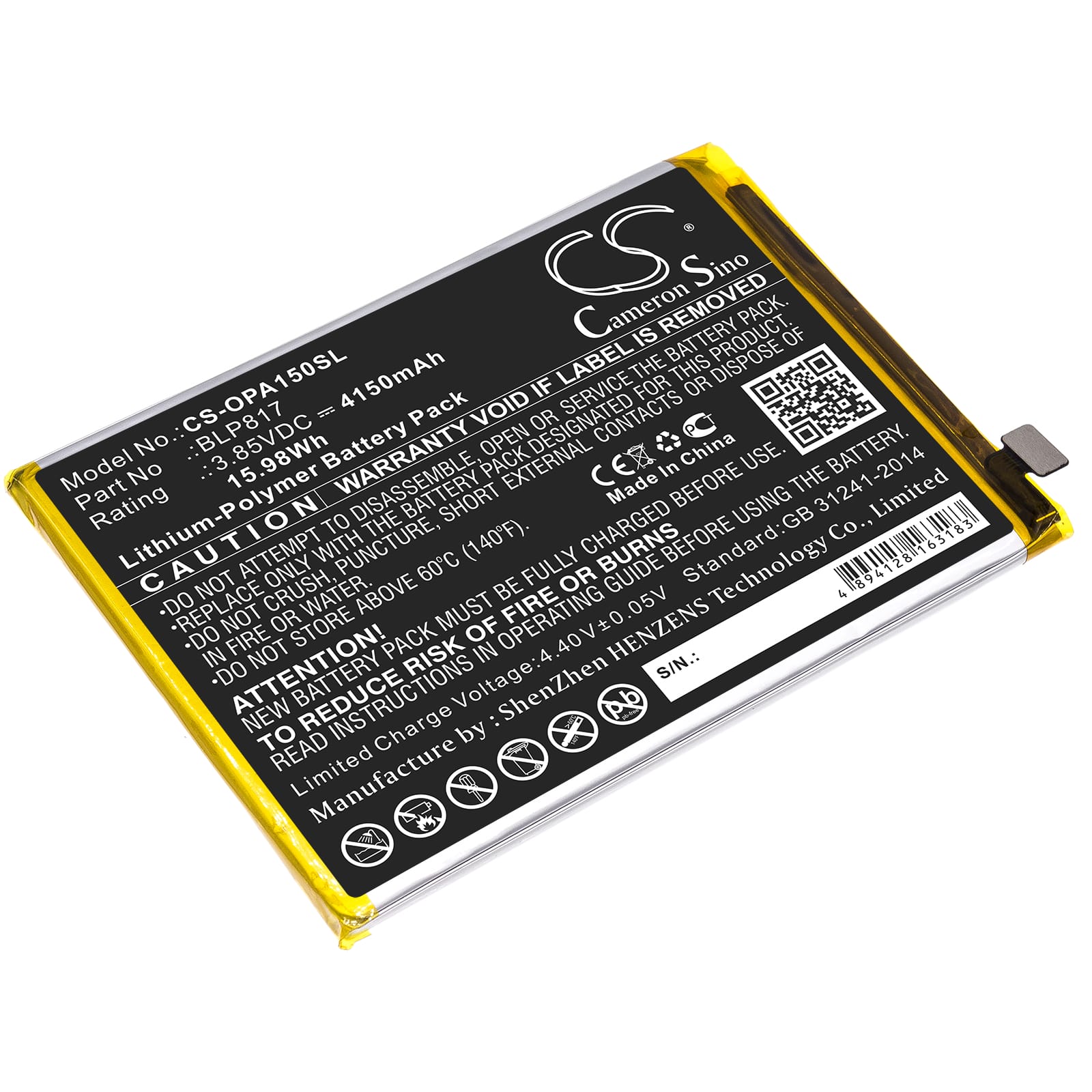 Batteri til Oppo A15 mfl - 4.150 mAh