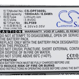 Batteri til Oppo 3000 mfl - 1.800 mAh