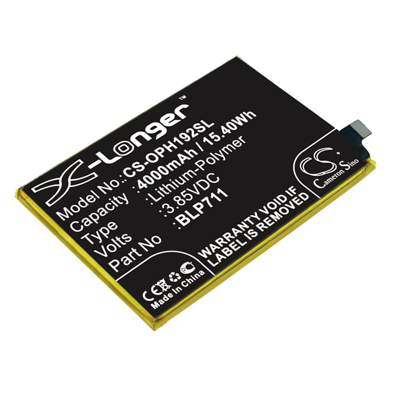Batteri til Oppo A1K mfl - 4.000 mAh