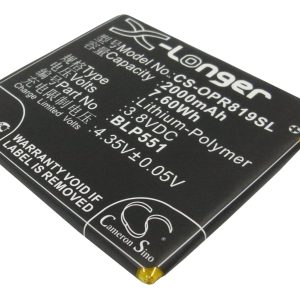 Batteri til Oppo Real R819 mfl - 2.000 mAh