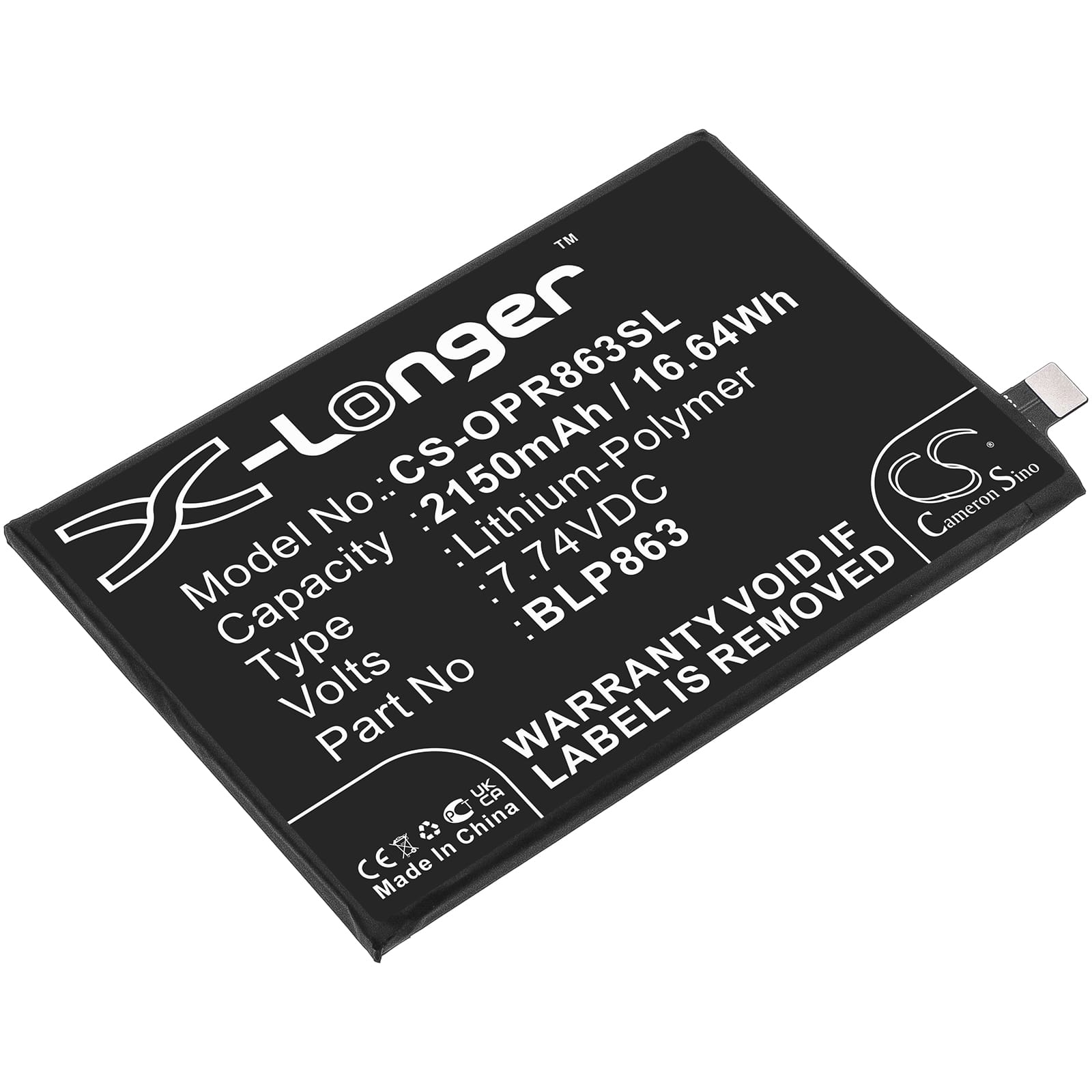 Batteri til Oppo Reno6 mfl - 2.150 mAh