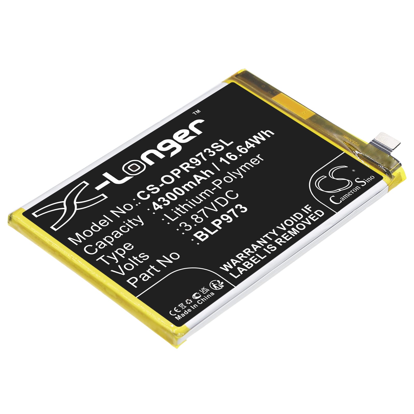 Batteri til Oppo Reno9 5G mfl - 4.300 mAh