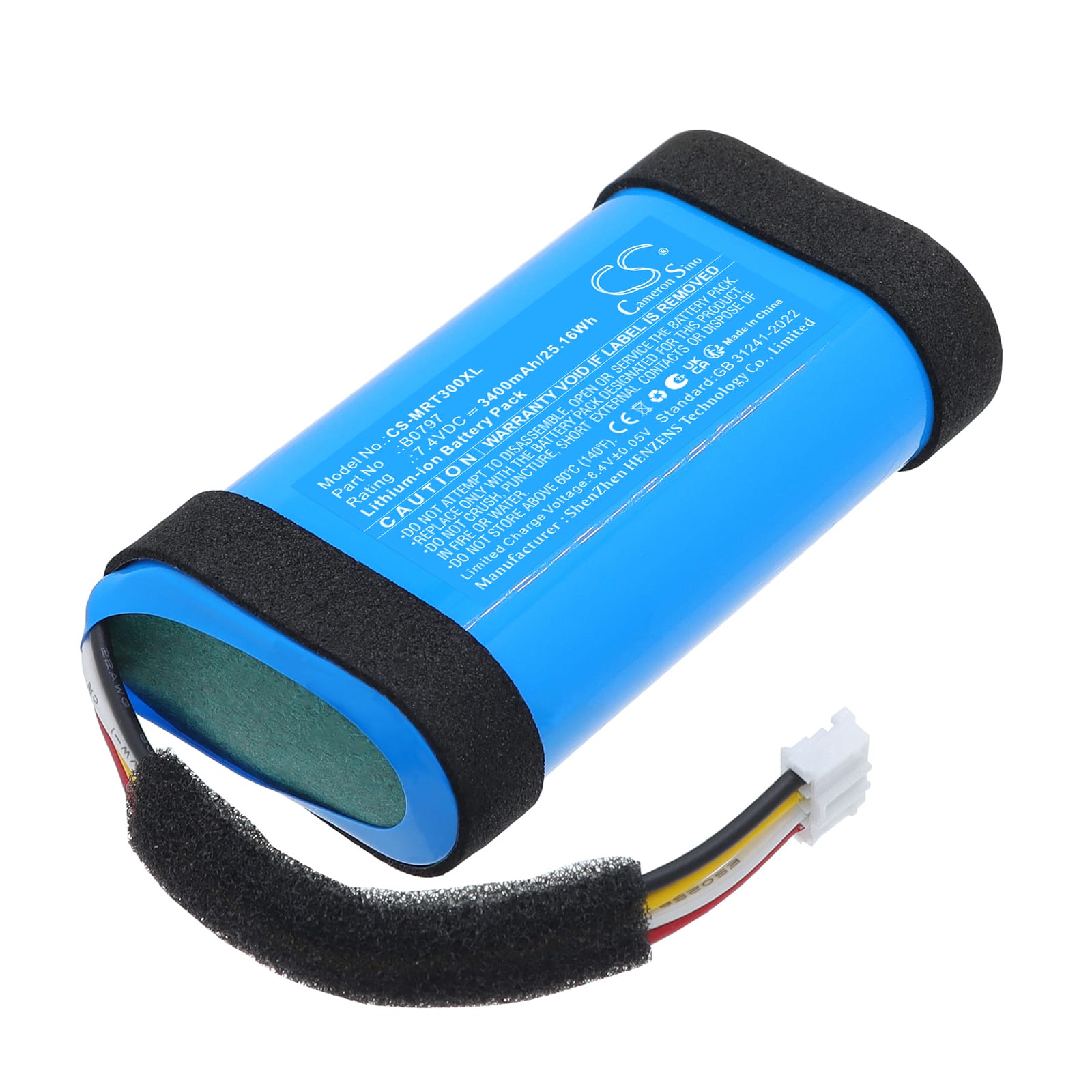 Batteri til Marshall Emberton 3 mfl - 3.400 mAh