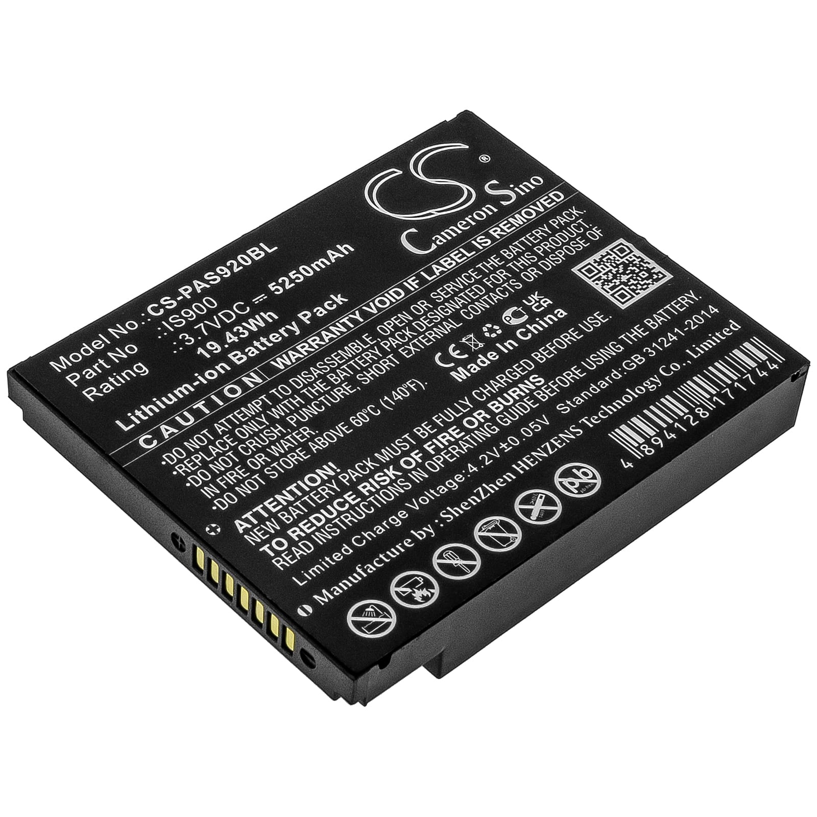 Batteri til Pax A920 mfl - 5.250 mAh
