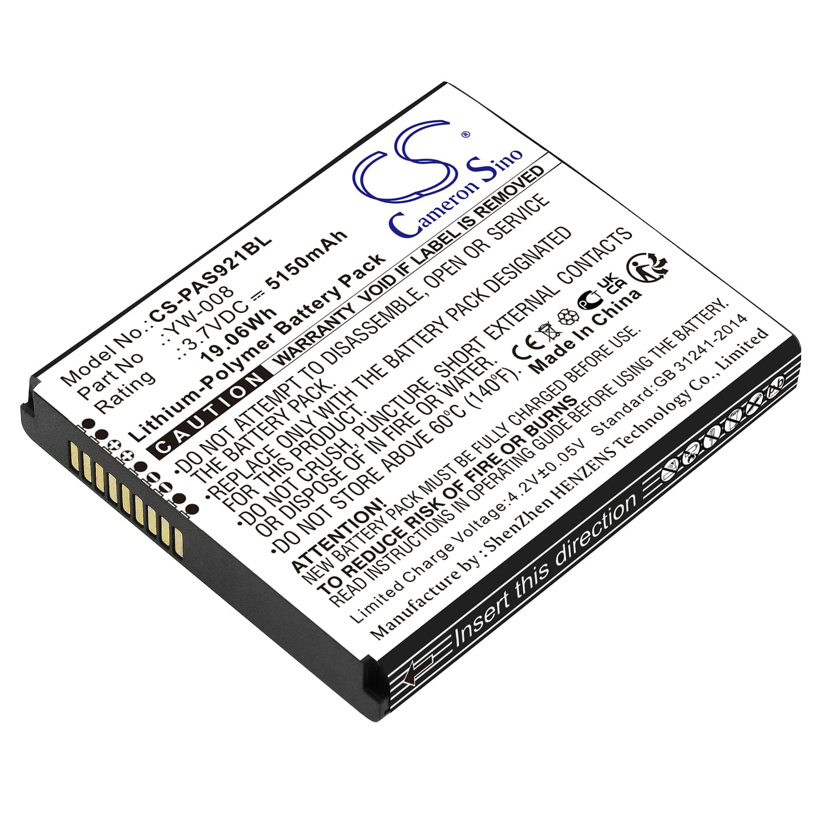 Batteri til Pax A920 Pro - 5.150 mAh