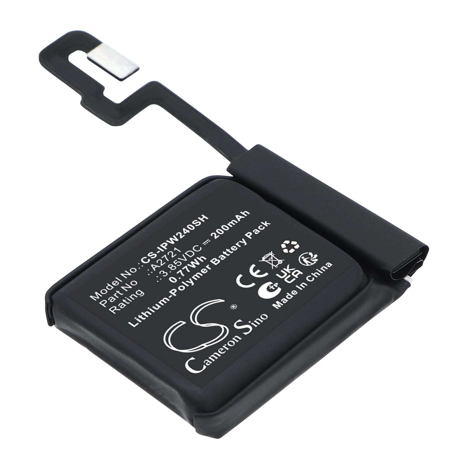 Batteri til Apple Watch SE 2 40mm mfl - 200 mAh
